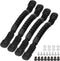 LIXADA 4 Pcs Black Kayak Canoe Boat Side Mount Carry Handles, Paddle Park Handles and Hardwares