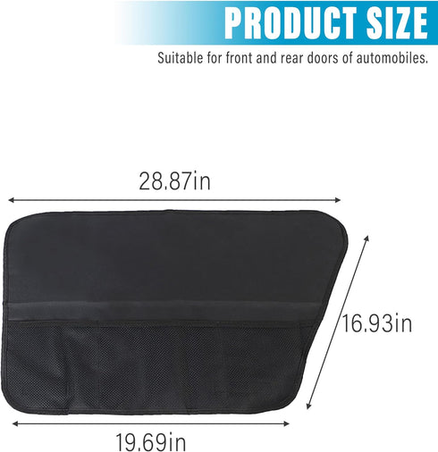 2 Pcs Car Door Protector,Car Door Scratch Guard,Car Door Protector for Dogs,Car Accessories Dog Back Seat Protector,Scratch Resistant Dog Car Door Cover,Vehicle Door Protector by YAKEFLY