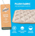 Paw Inspired Washable Padded Crate Mats for Dogs, 47” x 29” Pad, Leakproof Waterproof Bottom, Tan