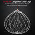 Automatic Opening Closing Fishing Net Cage Crab Traps for Crabbing Fishing Net Bait Shrimp Cage Steel Wire Crab Nets
