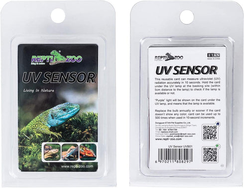 REPTI ZOO UVB Tester, Reptile Lamp UV Sensor, Set of 2