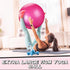 Jerify 3 Pcs Inflatable Yoga Ball for Pregnancy and Pilates with Pump and Plug for Fitness Stability Balance