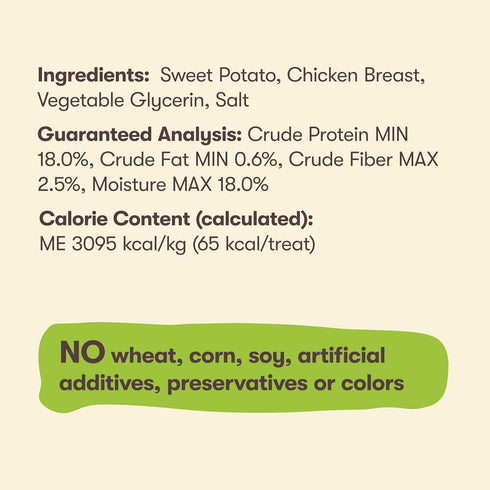 Pet 'n Shape Sweet Potato Chews – Natural Chicken Wrapped Sweet Potato Dog Treats, 42 Ounce