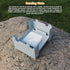 Folding Portable Stove - 95 x 75mm Solid Fuel Camping Stove for Outdoor Cooking