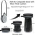 18.1" 880Ib,Collapsible ALEVMOOM XXL Telescoping Stool with Thick Cushion, Portable Telescoping More Sturdy Capacity