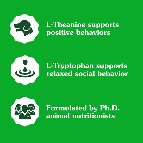 7.3 oz. 40 Count Greenies Supplements Calming Chews for Dogs Chicken Flavor, Dog Calming Chews, Container