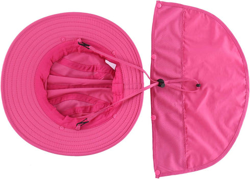 Home Prefer Boys UPF 50+ Sun Hat with Neck Flap Summer Beach Safari Hat