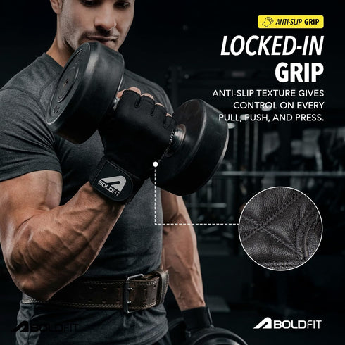 Boldfit Gym Gloves for Men & Women with Wrist Support Accessories for Weightlifting, Training, Exercise, Cycling