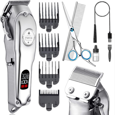 yucca Dog Grooming Clippers for Thick Heavy Coats, Cordless Dog Trimmers Clippers