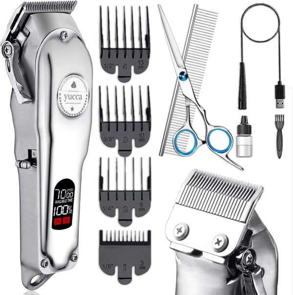 yucca Dog Grooming Clippers for Thick Heavy Coats, Cordless Dog Trimmers Clippers