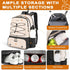 Tennis Bag, Large Tennis Backpack for Women with Ventilated Shoe Compartment and Insulated Pocket