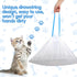 100 Count 25" 16" 3/4 9-11 Harloon x Cat Litter Box Liners Waste Drawer Drawstring Liners Bags Compatible with Litter