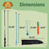 lamfer Flirt Pole for Dogs, Tether Tug Outdoor Dog Toy, Interactive Toys for Large Breed & Puppies, Agility Training