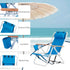 UDeuxff Set 2,4-Position Backpack Folding Beach Chair of Portable Beach Chairs for Sand Camping Lawn Concert Travel