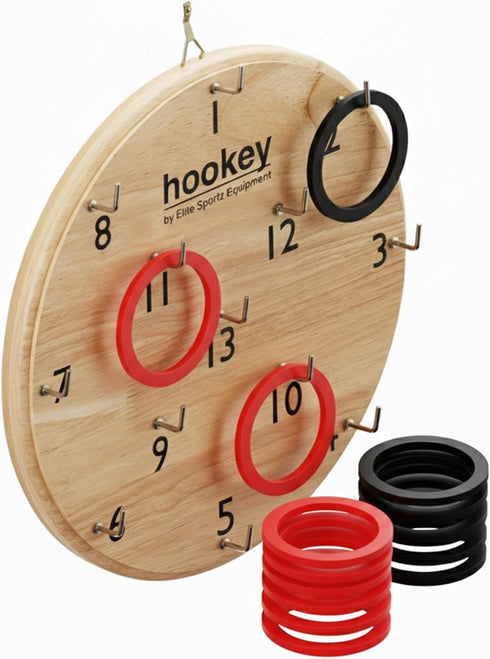 Elite Sportz Equipment Ring Toss Game | Sturdy Wooden Board Set for