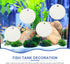 ULTECHNOVO 4Pcs Betta Fish Mirrors, Exercise Mirror for Fish Tank with Floating Ball - 5cm
