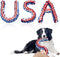 Vehomy 4th of July Dog Toys, USA Shape Chewing Toys, Cotton Rope Toys for Small Medium Dogs, Patriotic Interactive Toy