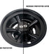 NOKINS Golf Cart SS Wheel Covers Hub Caps, Set of 4 for Most 8 Inch Golf Carts