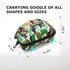 XCMAN Rigid EVA Ski Goggle Case - Fits All Shapes and Sizes of Ski Goggles