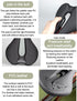 GORIX Bike Short Saddle Seat, Lightweight Comfortable Cushion for MTB Road Bicycle (GX-SA345)