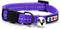 Pawtitas Recycled Cat Collar - Reflective Breakaway Collar with Safety Buckle and Removable Bell, Purple Quartz
