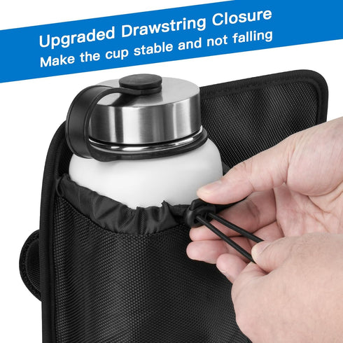 Xxerciz Chair Cup Holder with Phone Holder Adjustable Nylon Armrest Drink Holder Organizer Universal Water Bottle