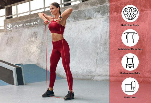 INTENT SPORTS Pull Up Assist Bands – Resistance and Assistance Bands for Fitness, Weightlifting, Body Stretching,