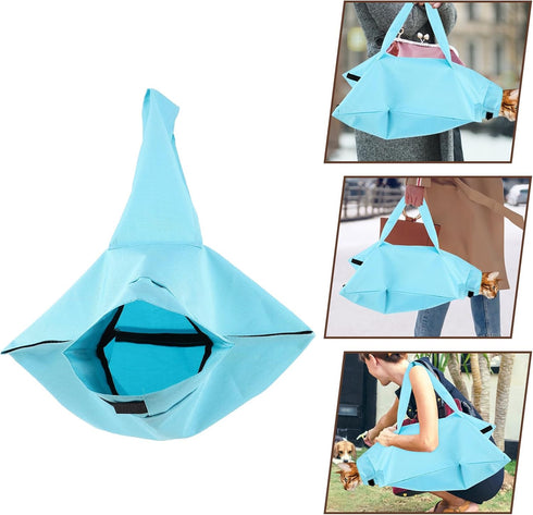 Amosfun Pet Cat Satchel Backpack for Travel Dog Body Carrier Dog Chest Carrier Cat Carrier Backpack Travel Handbag Crossbody Backpack Portable Pet Handbag Storage Bags Fashion Oxford Cloth