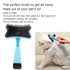 GLOGLOW Pet Grooming Brush, Self Cleaning Slicker Brush for Dogs Cats, Gently Removes Loose Undercoat (Blue)