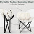 1 Pack Redbaker Padded Camping Chair Oversized Portable Fishing Lawn Chair Light Weight Camp Outdoor with Padded Seats