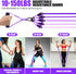 Resistance Bands with Handles, Exercise Bands for Women, Workout Equipment for Home Gym, Training Bands with Door Anchor