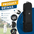 Golf Travel Covers for Airlines - Soft Foldable Club Travel Bags with Detachable Shoulder Straps