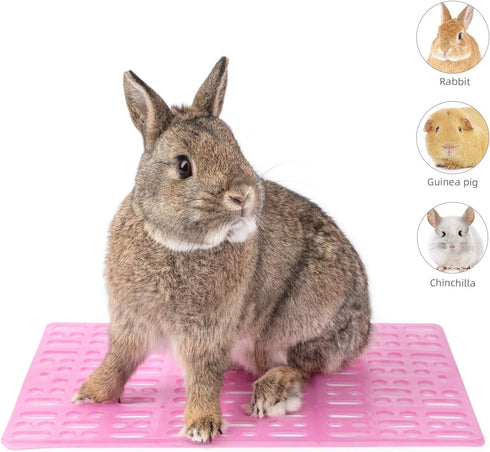 Niteangel 2pcs Rabbit Cage Mat, Durable Foot Resting Pads for Bunny, Guinea Pigs, Chinchillas, Cats & Other Small Pets