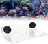 Zerodis Fish Acrylic Coral Bracket Base, Transparent Bracket Holder with 23 Holes for Aquarium Frag Plugs Rack