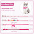 4 Pcs Pink Dog Collar, Spiked Studded Dog Collars, Pearls Dog Necklace with Rhinestone Bow Knot for Dogs (Novel Style,