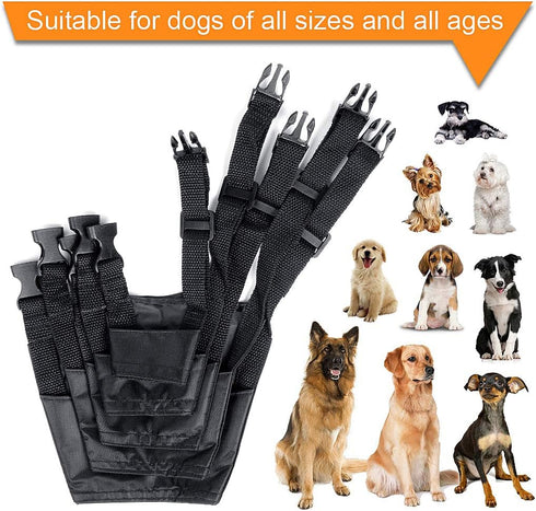 ewinever 5Pcs/Set Adjustable Breathable Dog Muzzles, Small Medium Large, Anti-Biting, Anti-Barking, Safety Protection