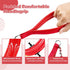 Heavy Duty Metal Dog Leash, Chew Proof Chain Leash with Comfortable PU Leather Padded Handle for Medium Large Dogs
