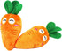 1Pc Orange Soft Puppy Chew Toy, Cute Carrot Plush Squeaker for Dog Cat Birthday Xmas Gifts