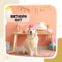 LEIFIDE Dog Chain Collar, Gold 20 mm Wide Diamond Collar for Medium Large Dogs, Metal Pet Crystal Jewelry