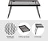 Folding Campfire Grill Grate, Portable Heavy Duty Steel Over Fire Camp Grill for Outdoor Cooking, Black
