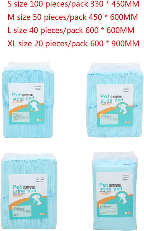 YWLUUOO Pack Pee Pads for Dogs Disposable Dog Floor Mat Leak-Proof Dog Pad Great Absorbency Quick-Dry Puppy Potty