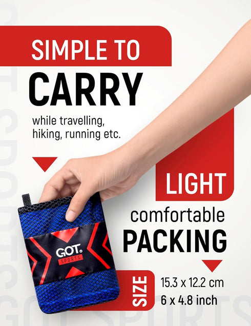 (40" 12") GOT Sports Cooling Towel x Instant Cooling Neck & Face Wrap, Sweat Towel for Gym, Workout, Running & Extreme