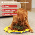 19 19, Snuffle Mat for Dogs Sunflower, Large Dog Snuffle Mat x Plush Enrichment Toy Slow Feeder, Mental Health Puppy