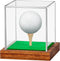 Clear Acrylic Golf Ball Display Case with Wood Base & Tee, Memorabilia