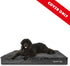 Replacement Outer Cover ONLY for The Dog's Bed, Washable Oxford Fabric, XXXL 64” x 44” x 6” - Grey Faux Fur