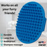 Dog Bath Brush - Silicone Grooming & Shedding Brush for Dogs & Cats, Pet Hair Removal Tool for Deep Clean & Massage