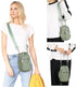 Rueesh Water Bottle Holder Bag with Adjustable Strap, Insulated Bottle Carrier Bag RFID Crossbody Sling Bag for Gym