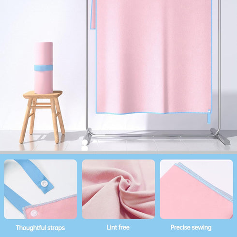 LERAO Gym(2pcs,Pink) Gym Towels for Women,Workout Towels Quick Dry Towel,Yoga Towel for Hot Yoga Non Slip,Sweat Towel