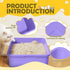 5 Pcs Kitten Small Litter Box Set, Open Cat Litter Box with 5 Scooper, Portable Litter Box for Small Pet, 12.6 x 8.7 x