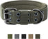 OneTigris Military Dog Collar with Metal D Ring & Buckle, Adjustable, 2 Sizes (Ranger Green, L)